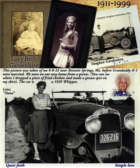 Beth Gardenhire 1911-1999 "Nana" to Clarke and Scott Rubel