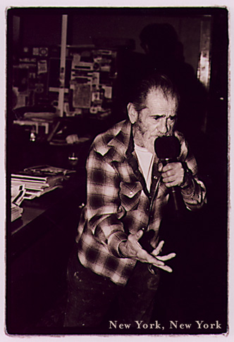 Patron sings "New York New York" at Mr. T's during Dog Rescue Benefit Nov. 2, 2001.7