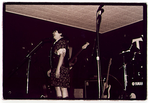 Local sings a Spanish song during the Dog Rescue Benefit Nov. 2, 2001 at Mr. T's in Highland Park.8