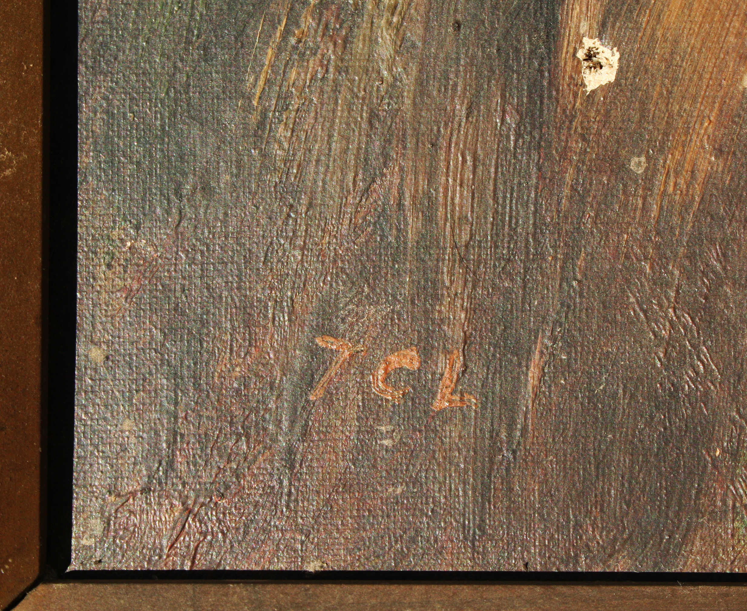 An attempt to understand the signature on the lion painting.