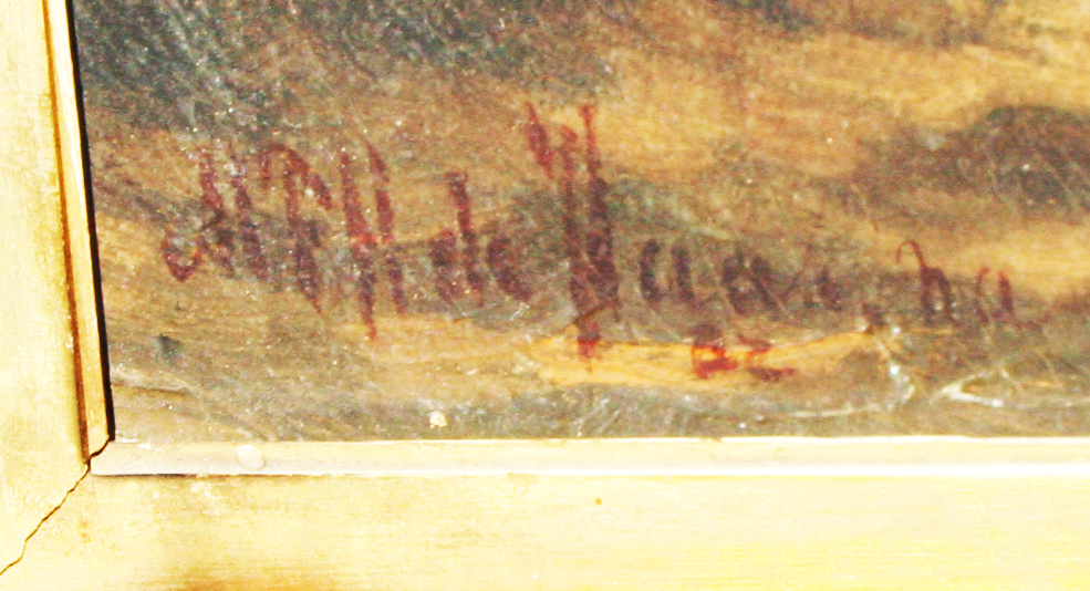 Another attempt to understand the signature on the ship painting.