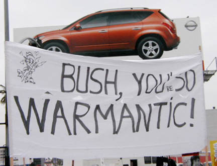 You're so warmantic against Nissan bill board